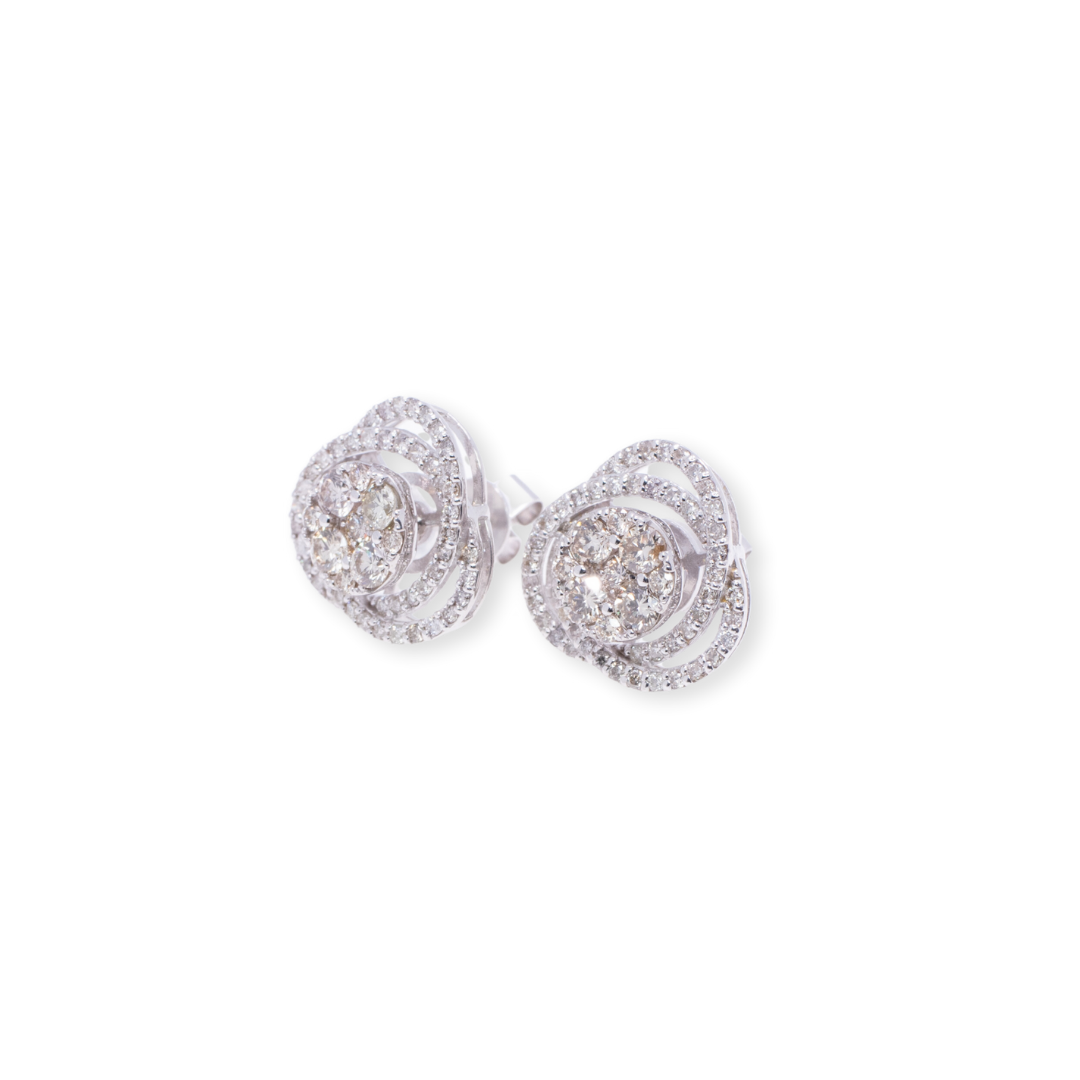 Ladyboss Round 1.4ct Diamond Earrings