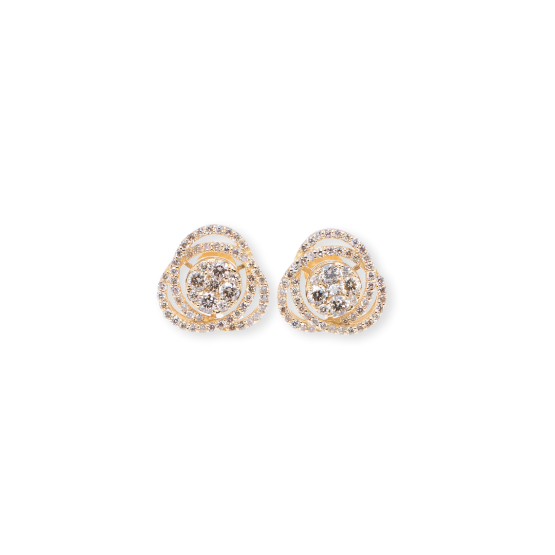 Ladyboss Round 1ct Diamond Earrings