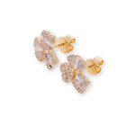 Load image into Gallery viewer, Cluster Illusion Round &amp; Baguette 0.58ct Diamond Earrings
