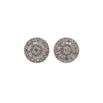 Load image into Gallery viewer, Round Baguette &amp; Round 1ct Diamond Earrings