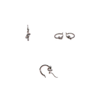 Load image into Gallery viewer, 18K White Gold Forget-Me-Knot Hoops Earrings
