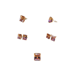 Load image into Gallery viewer, 18K Yellow Gold Stud Emerald 12ct Ametrine Earrings