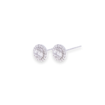 Load image into Gallery viewer, Oval Stud 0.18ct Diamond Earrings
