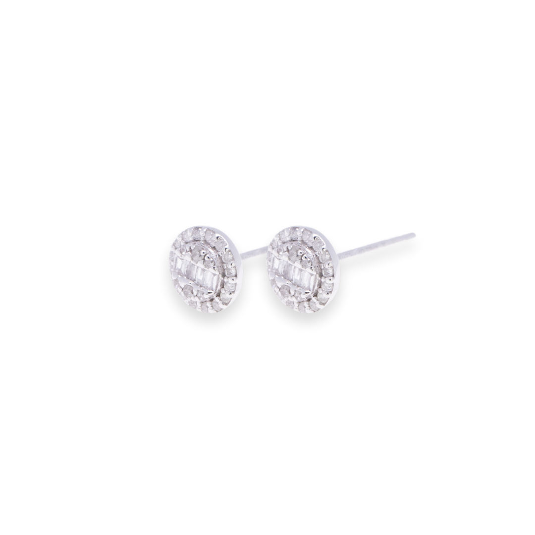 Oval Stud 0.18ct Diamond Earrings