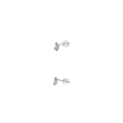 Platinum 900 Emerald Stud Emerald 0.41ct Diamond & Emerald Earrings
