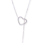 Load image into Gallery viewer, Double Heart Drop Round 0.26ct Diamond Necklace
