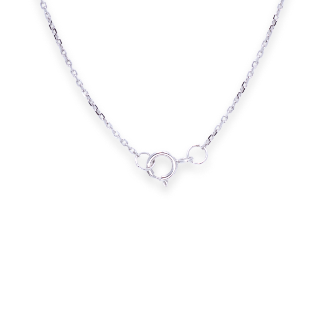 Letter C Baguette 0.37ct Diamond Necklace