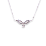 Load image into Gallery viewer, Pear &amp; Round 0.4ct Diamond Necklace
