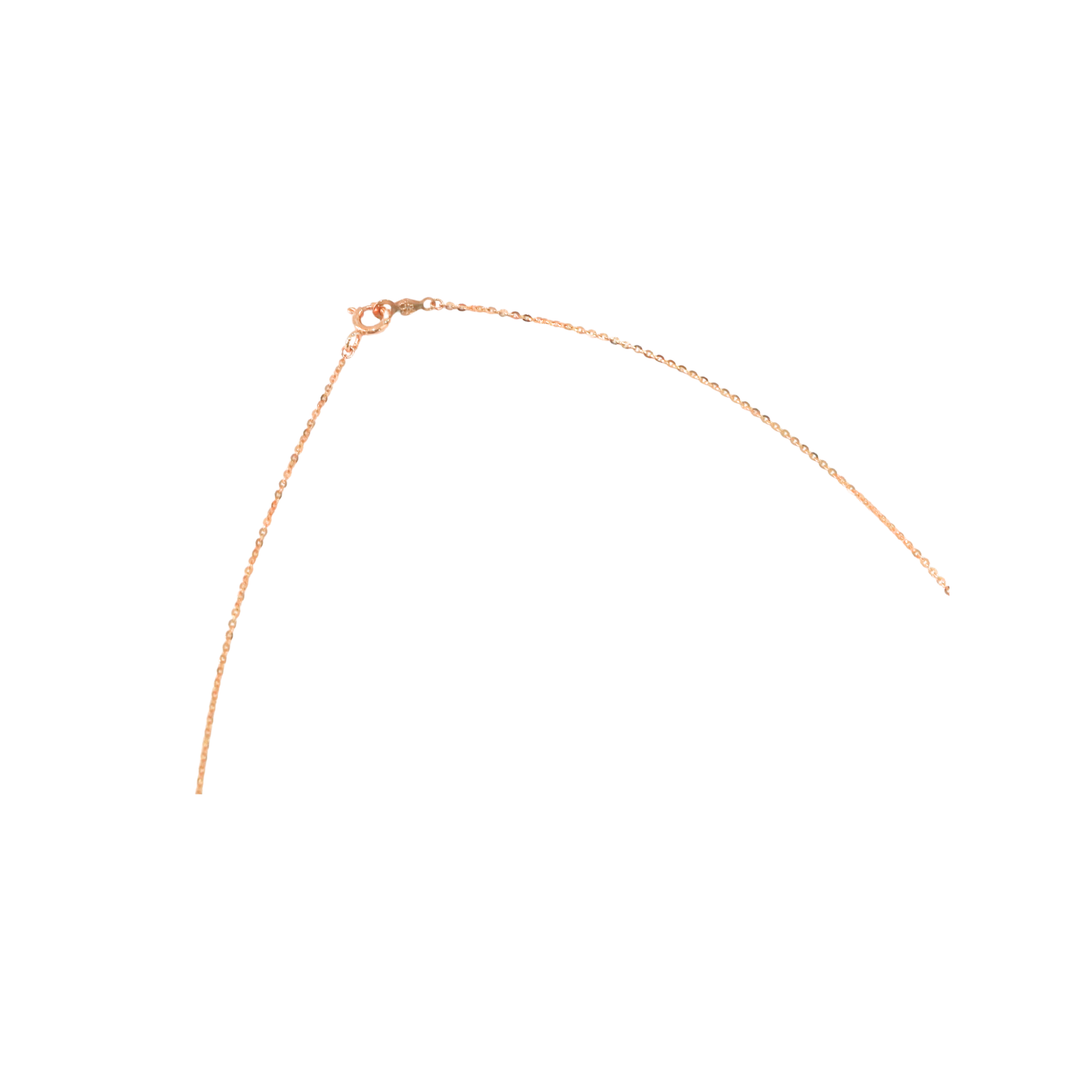 14K Rose Gold 4 Leaf Clover Necklace