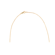 14K Yellow Gold Bead Chain Necklace