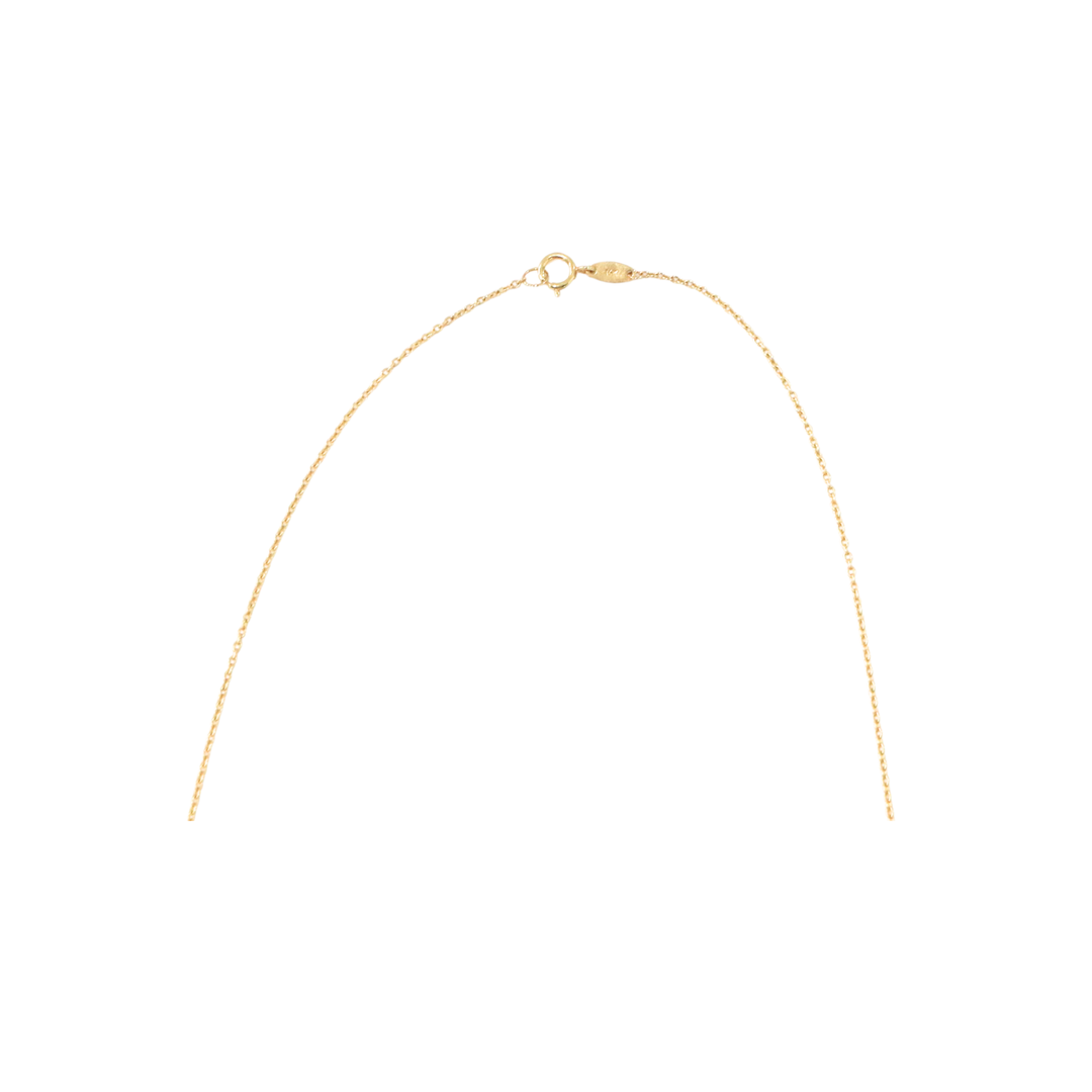 14K Yellow Gold Evil Eye with Infinity Necklace