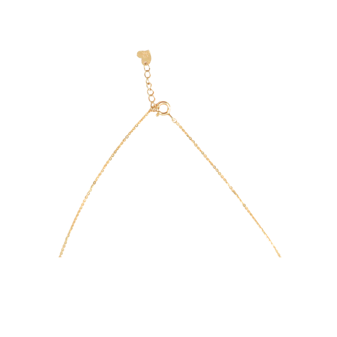 14K Yellow Gold Heart - Station Necklace