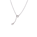 Load image into Gallery viewer, Half Tennis Drop Round 2ct Diamond Necklace
