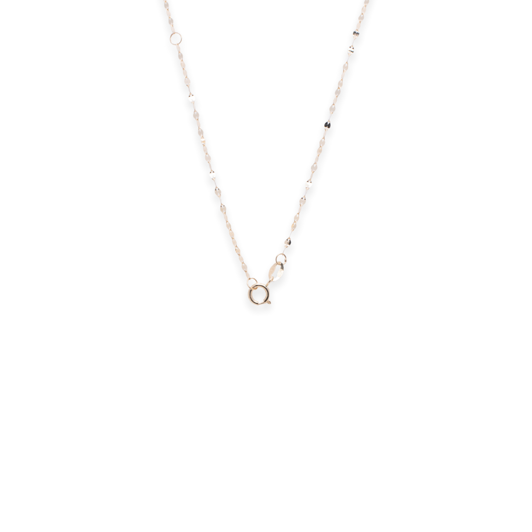 Bezel Stud Round 0.05ct Diamond Necklace