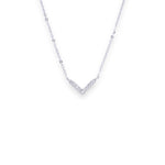 Load image into Gallery viewer, V Round 0.11ct Diamond Necklace
