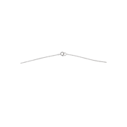 18K White Gold Emerald Pie Cut 0.275ct Diamond Necklace