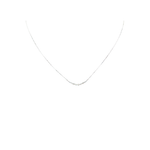 Load image into Gallery viewer, 18K White Gold Smiley Round 0.1ct Diamond Necklace