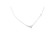 18K White Gold Classic Illusion Round 0.41ct Diamond Necklace
