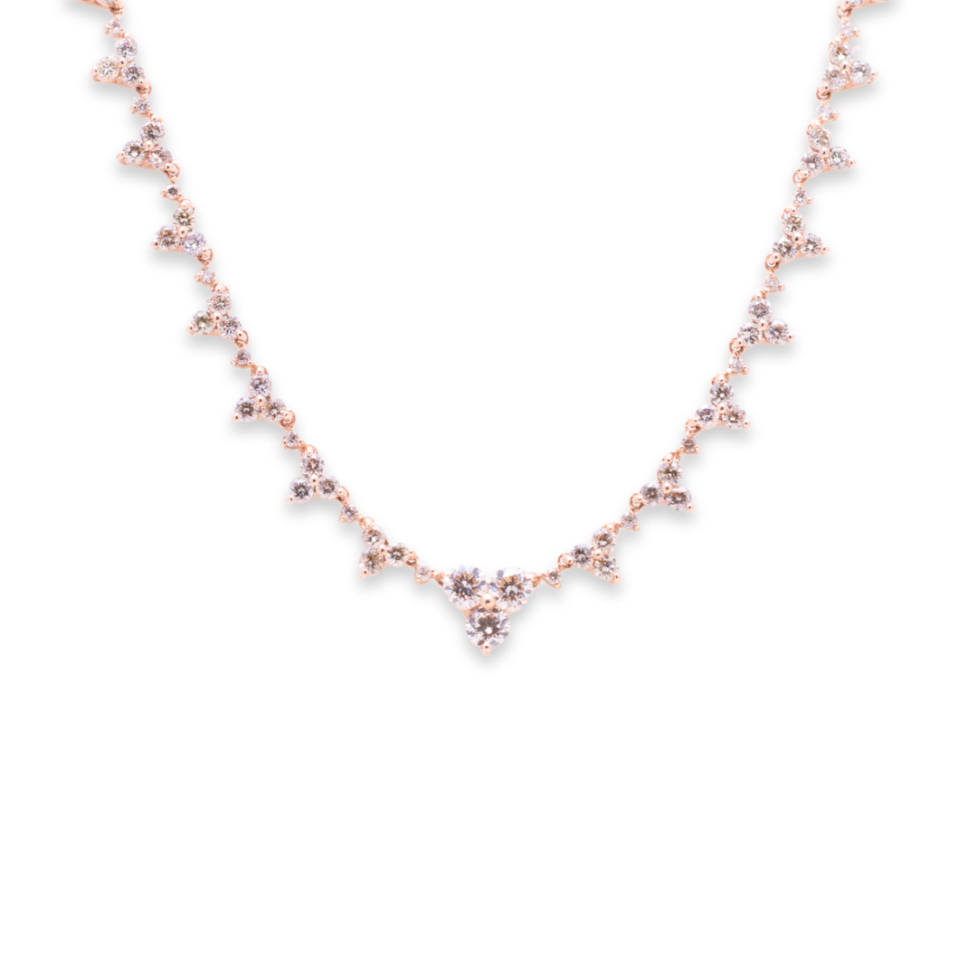 Princess D Round 1.83ct Diamond Necklace