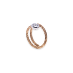 Load image into Gallery viewer, Bezel Cable Round 0.293ct Diamond Ring
