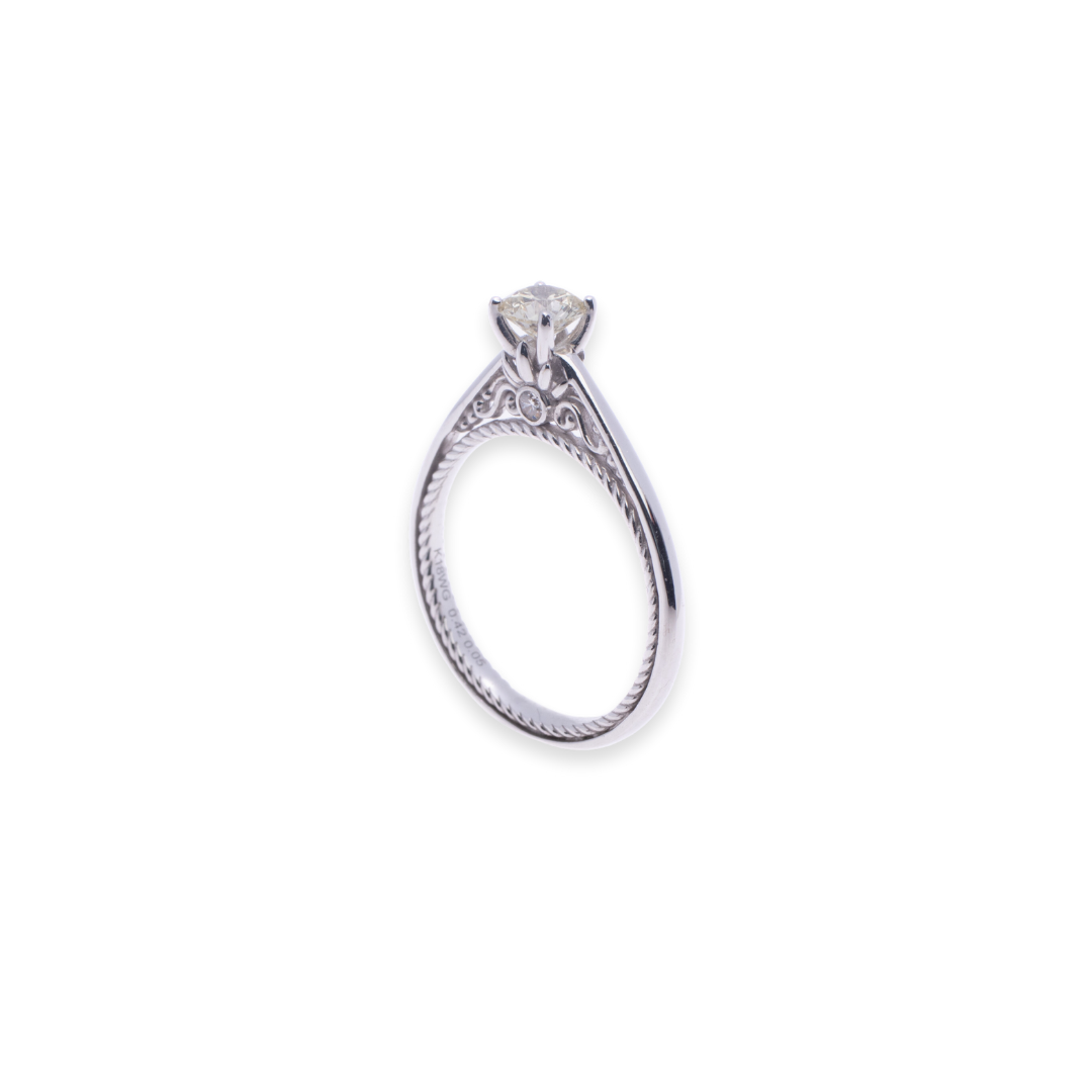 Solitaire Round 0.42ct Diamond Ring