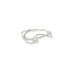 Load image into Gallery viewer, 18K White Gold Twisted Round 0.42ct Diamond Ring