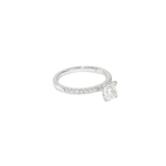 Load image into Gallery viewer, 18K White Gold Avery Setting Cushion 1.0ct Diamond Ring