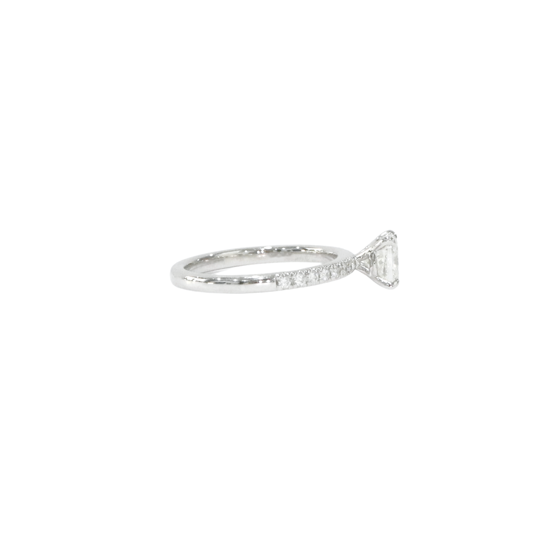 18K White Gold Avery Setting Cushion 1.0ct Diamond Ring