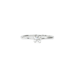 Load image into Gallery viewer, 18K White Gold Solitaire Round 0.3ct Diamond Ring