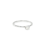 Load image into Gallery viewer, 18K White Gold Solitaire Round 0.3ct Diamond Ring