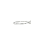 Load image into Gallery viewer, 18K White Gold Solitaire Round 0.3ct Diamond Ring