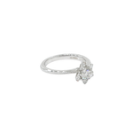 Load image into Gallery viewer, 18K White Gold Statement Round Brilliant 0.5ct Diamond Ring