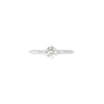 Load image into Gallery viewer, 18K White Gold Solitaire Round 0.51ct Diamond Ring
