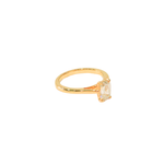 Load image into Gallery viewer, 18K Yellow Gold Solitaire Emerald 0.9ct Diamond Ring