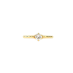 Load image into Gallery viewer, 18K Yellow Gold Solitaire Round 0.302ct Diamond Ring