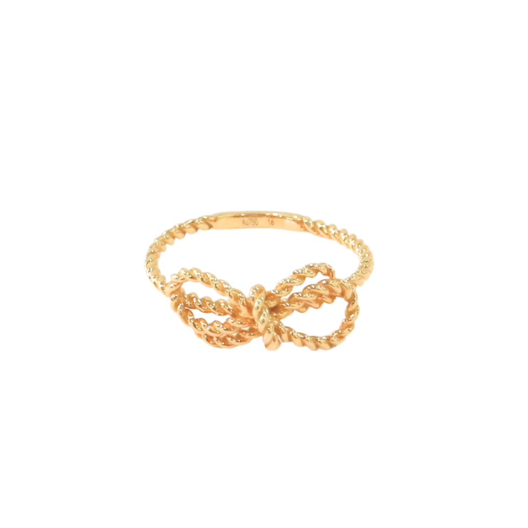 18K Yellow Gold Ribbon Ring
