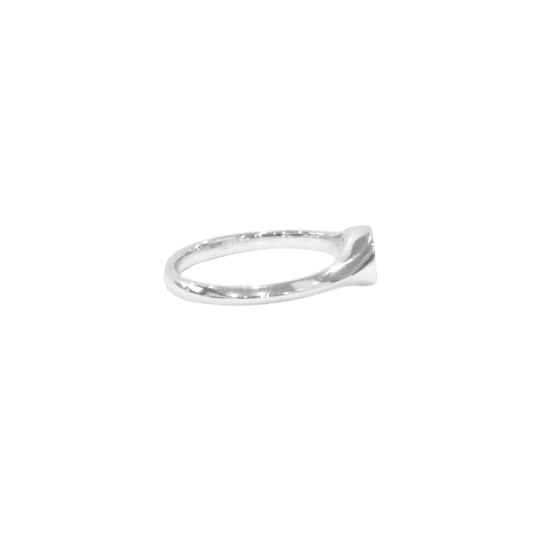Platinum 900 Band - Illusion Round 0.17ct Diamond Ring