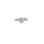 Load image into Gallery viewer, Platinum 900 Rositas Round 0.484ct Diamond &amp; 0.04ct Pink Diamond Ring