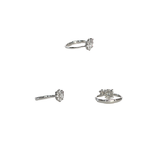 Platinum 900 Rositas Round 0.484ct Diamond & 0.04ct Pink Diamond Ring