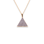 Load image into Gallery viewer, Triangle Round 0.28ct Diamond Necklace
