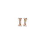 Load image into Gallery viewer, Bone Stud Round 0.16ct Diamond Earrings