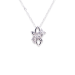 Load image into Gallery viewer, Flower Round 0.2ct Diamond Necklace
