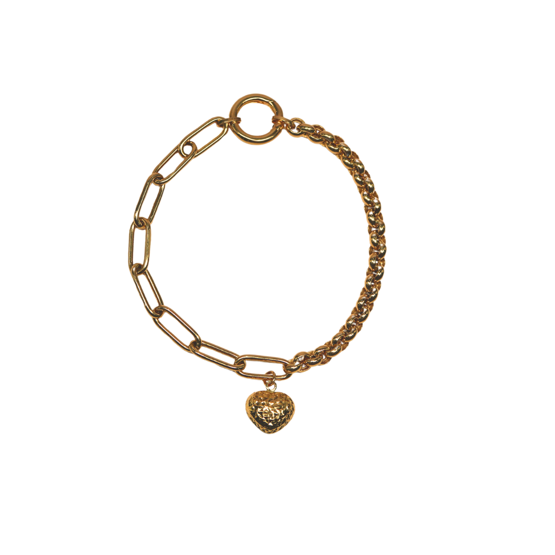 14K Yellow Gold Memoir Bracelet